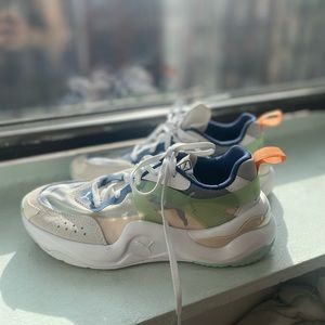 Puma Women’s Rise Sneakers in Mist Green